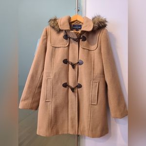 NewMackintosh Camel Toggle Zip Coat, Faux Fur,  XL